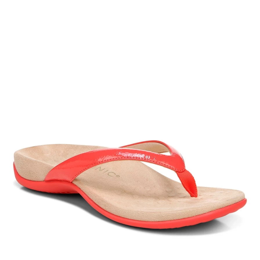 VIONIC Women's Dillon Toe Post Sandal II - Comfortable & Stylish Flip Flops for Women