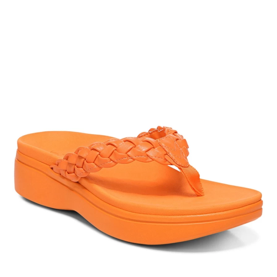 VIONIC Women's Kenji Comfort Platform Sandals - Arch Support & Cushioned Footbed