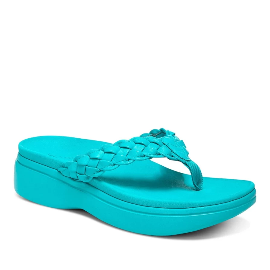 VIONIC Women's Kenji Comfort Platform Sandals - Arch Support & Cushioned Footbed
