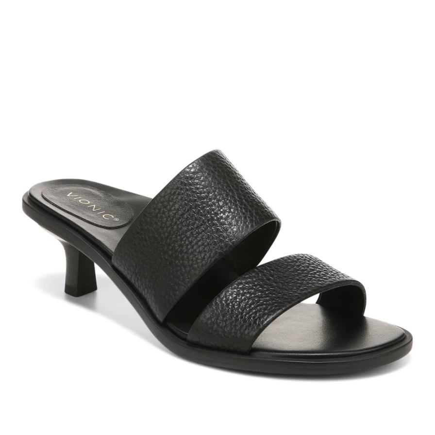 VIONIC Women's Ivelle Kitten Heel Shoes - Comfortable Low Heel Pumps for Women
