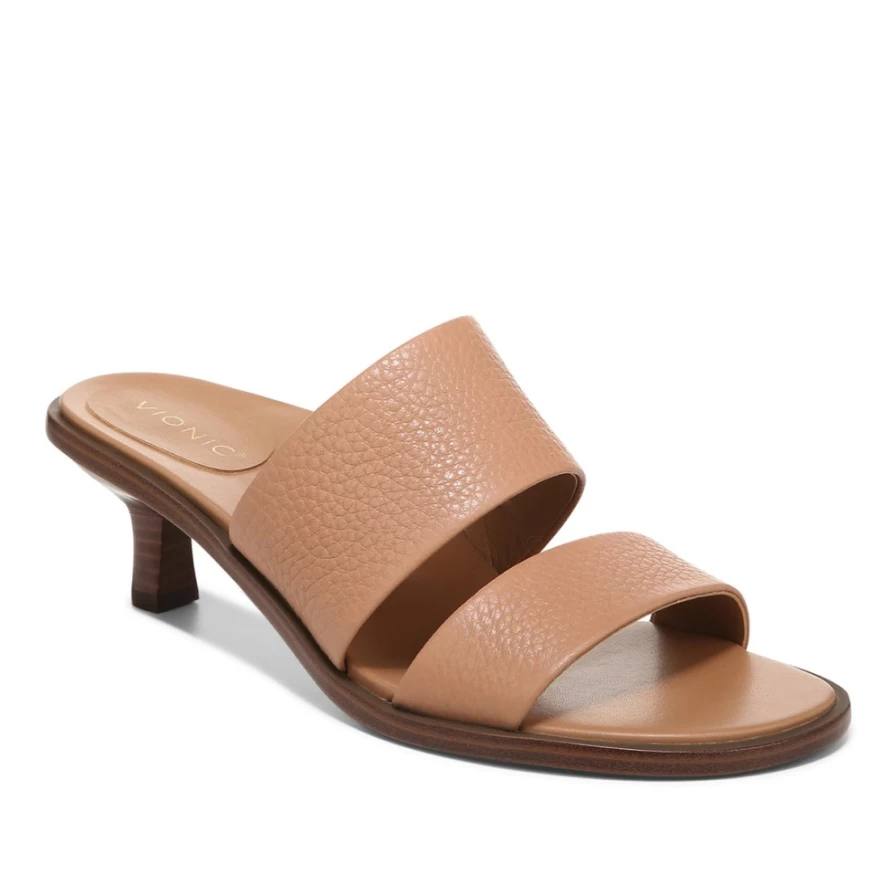 VIONIC Women's Ivelle Kitten Heel Shoes - Comfortable Low Heel Pumps for Women