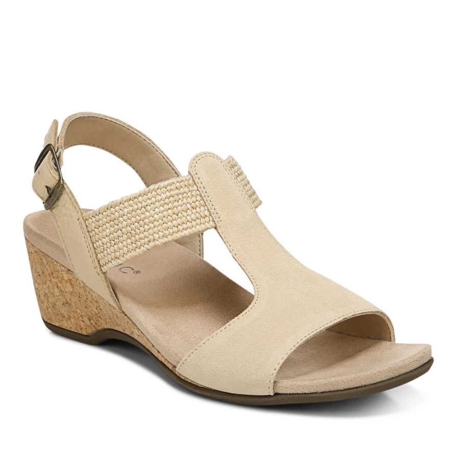 VIONIC Women's Kaytie Comfort Wedge Sandals for Arch Support