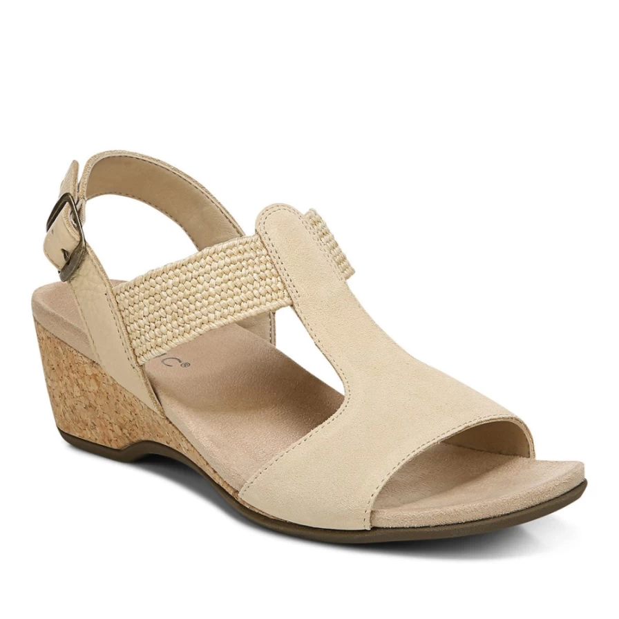VIONIC Women's Kaytie Comfort Wedge Sandals for Arch Support