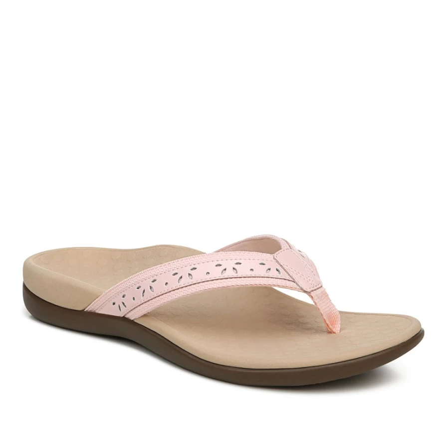 VIONIC Women's Casandra Toe Post Sandal II - Comfortable Orthotic Flip Flops for Women